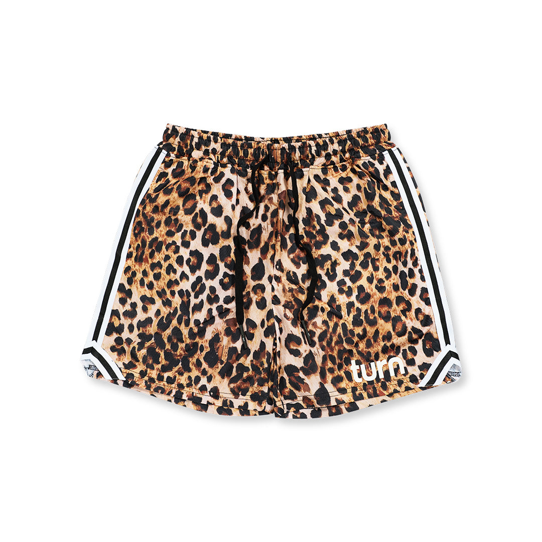 spotted athletic shorts
