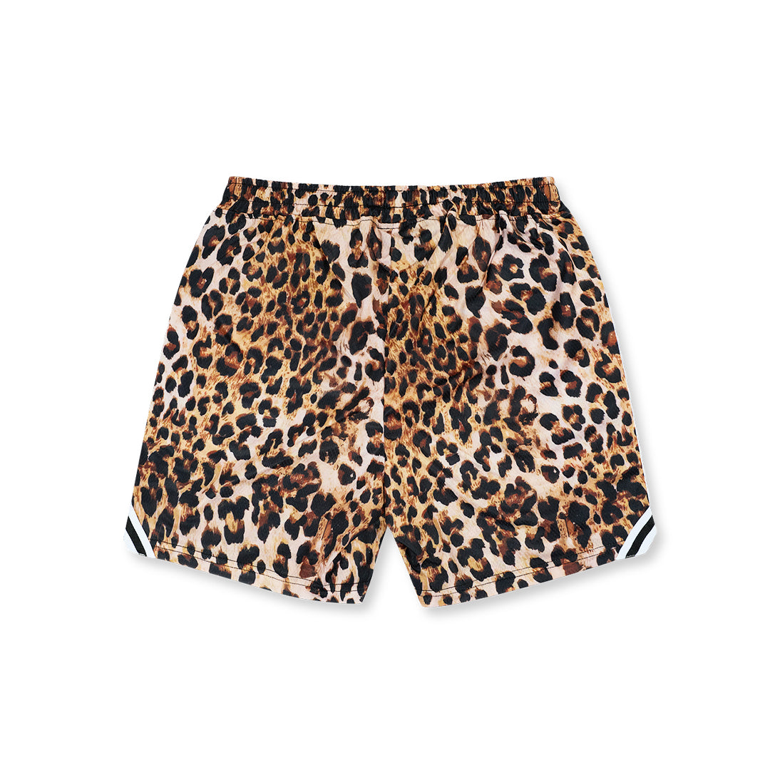 spotted athletic shorts