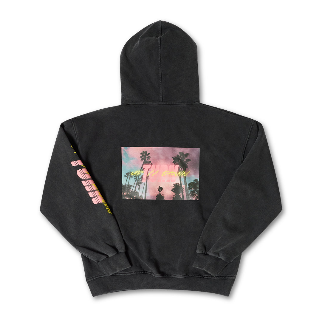 up // down glow hoodie