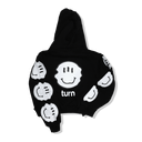 smiley crop hoodie
