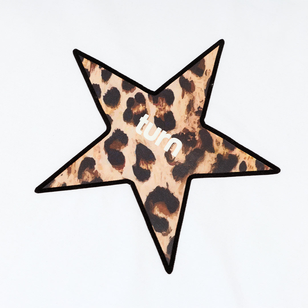 spotted star cropped shirt