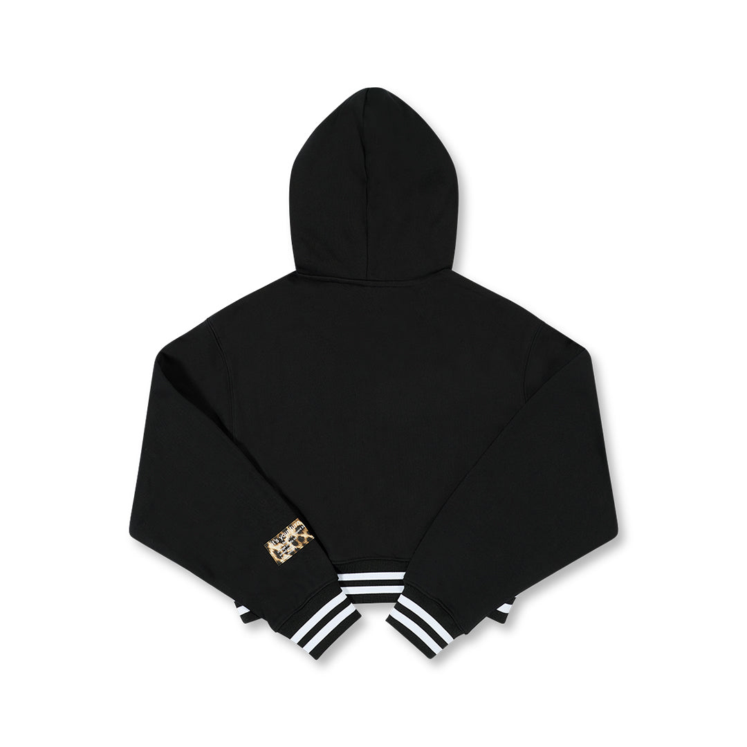 spotted star cropped hoodie