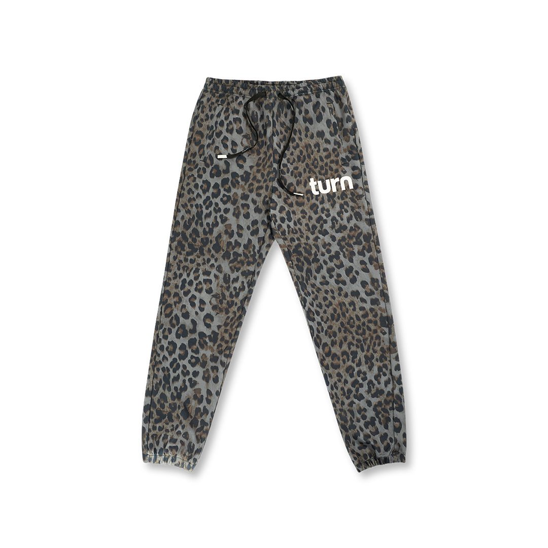 spotted all-over-print joggers