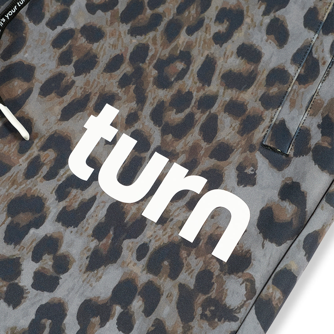 spotted all-over-print joggers