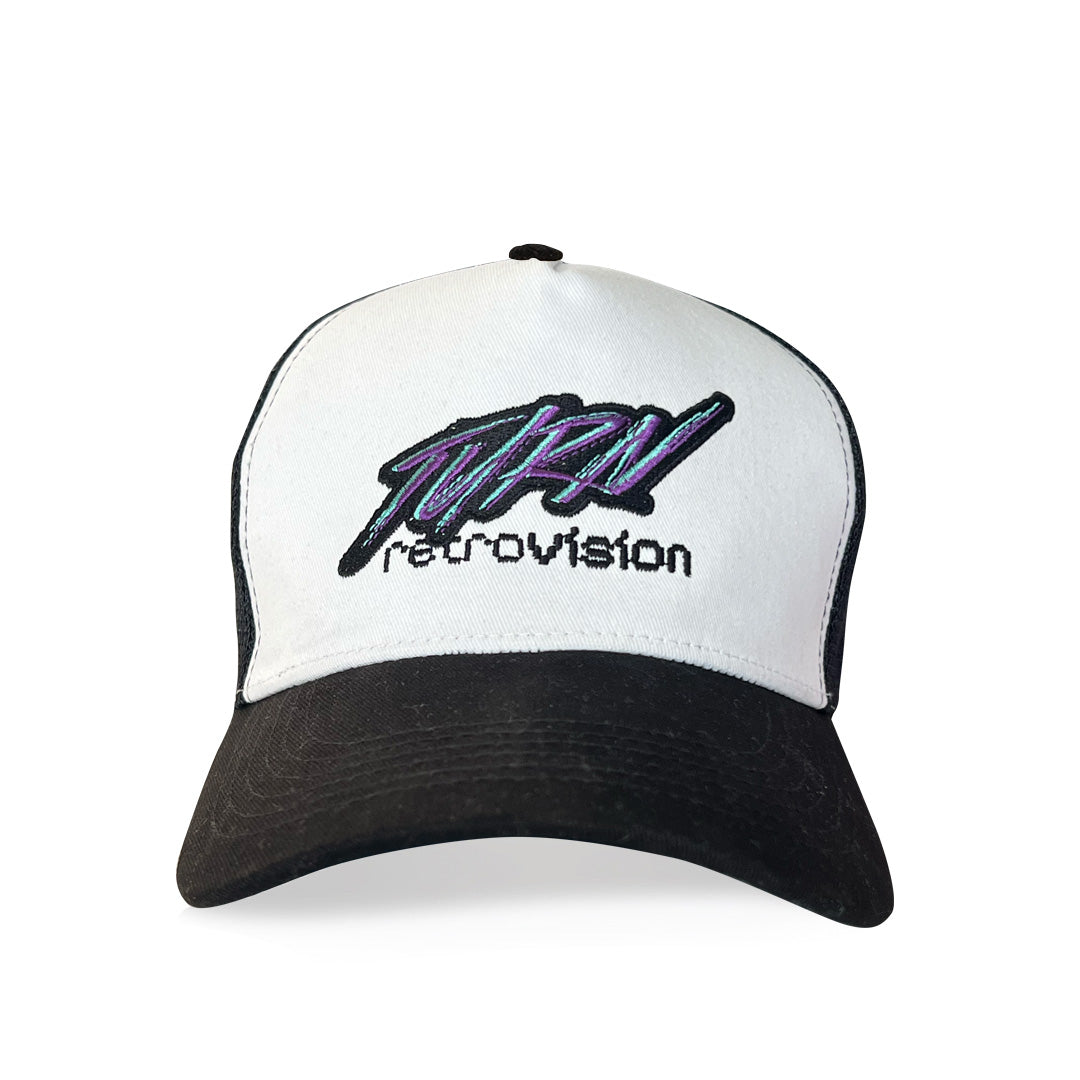 retrovision hard rock trucker hat