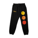 triple orange smiley joggers