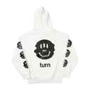 triple black smiley hoodie