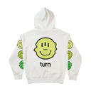 triple green smiley hoodie