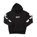 triple white smiley hoodie
