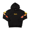 triple orange smiley hoodie