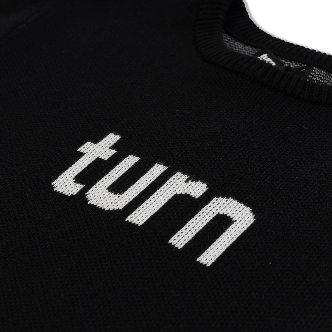 "100% hand made" knit turn OG sweater