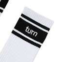 white socks // black stripe