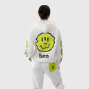 triple green smiley hoodie