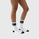 white socks // black stripe