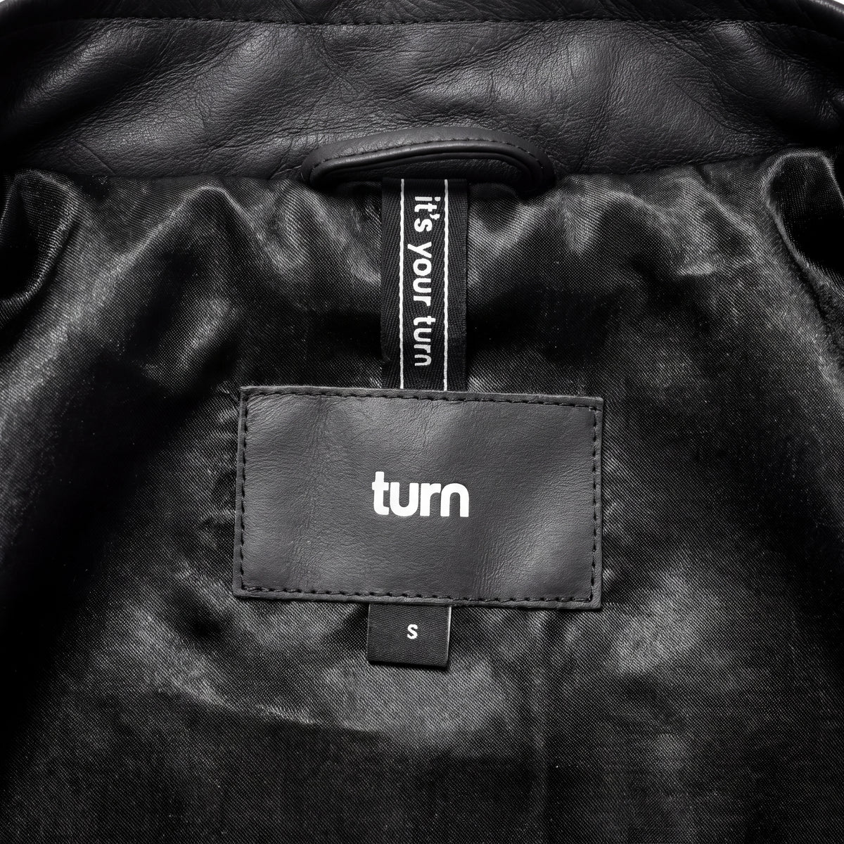 spotted leather varsity jacket