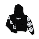 smiley crop hoodie
