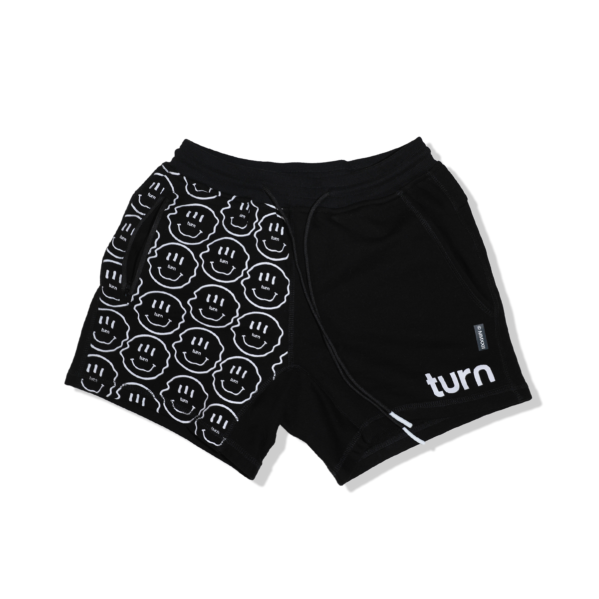 50/50 smiley shorts