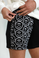 50/50 smiley shorts