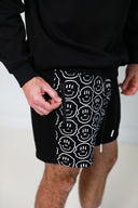 50/50 smiley shorts