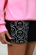 50/50 smiley shorts