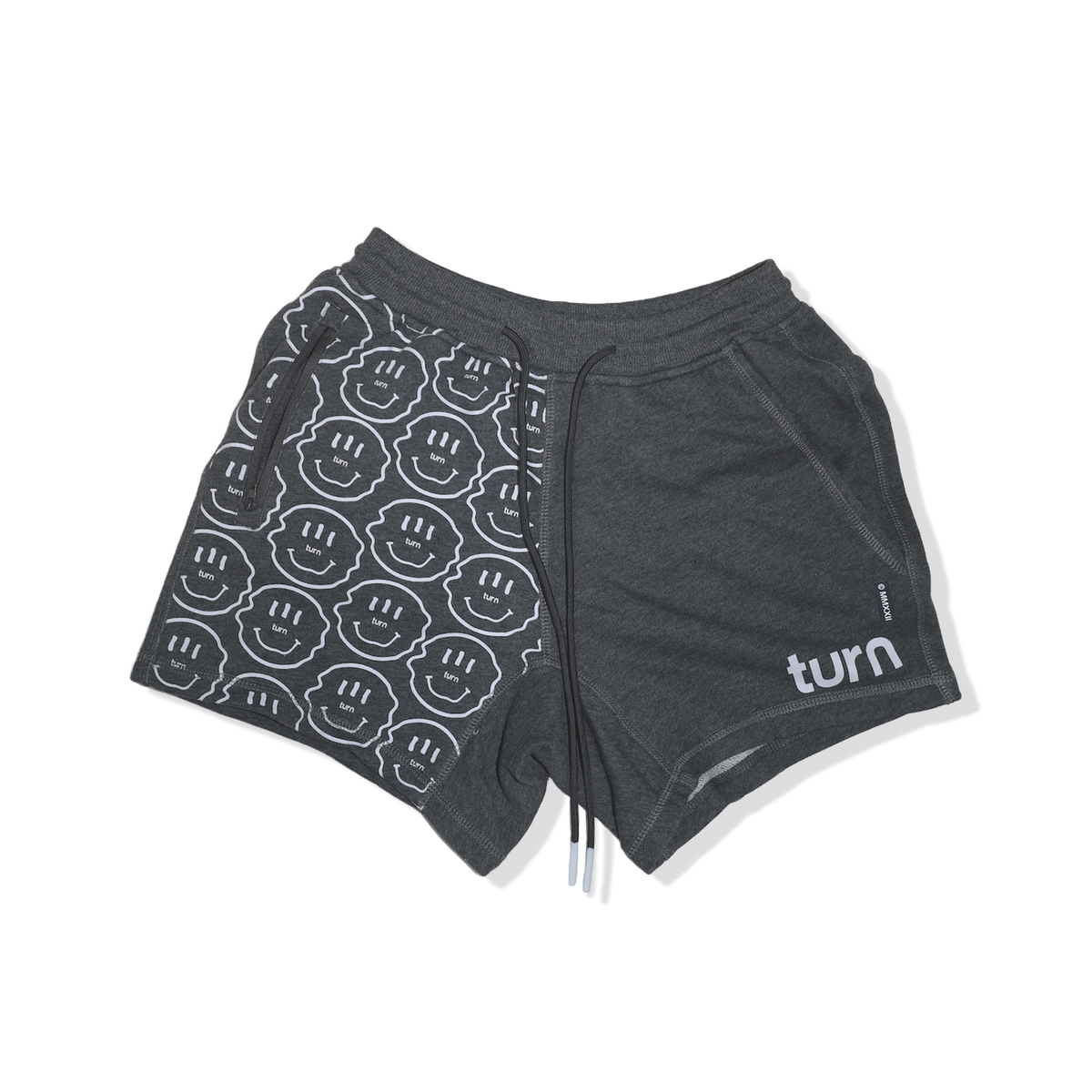 50/50 smiley shorts