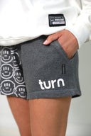 50/50 smiley shorts