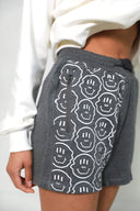 50/50 smiley shorts
