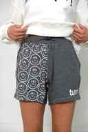 50/50 smiley shorts