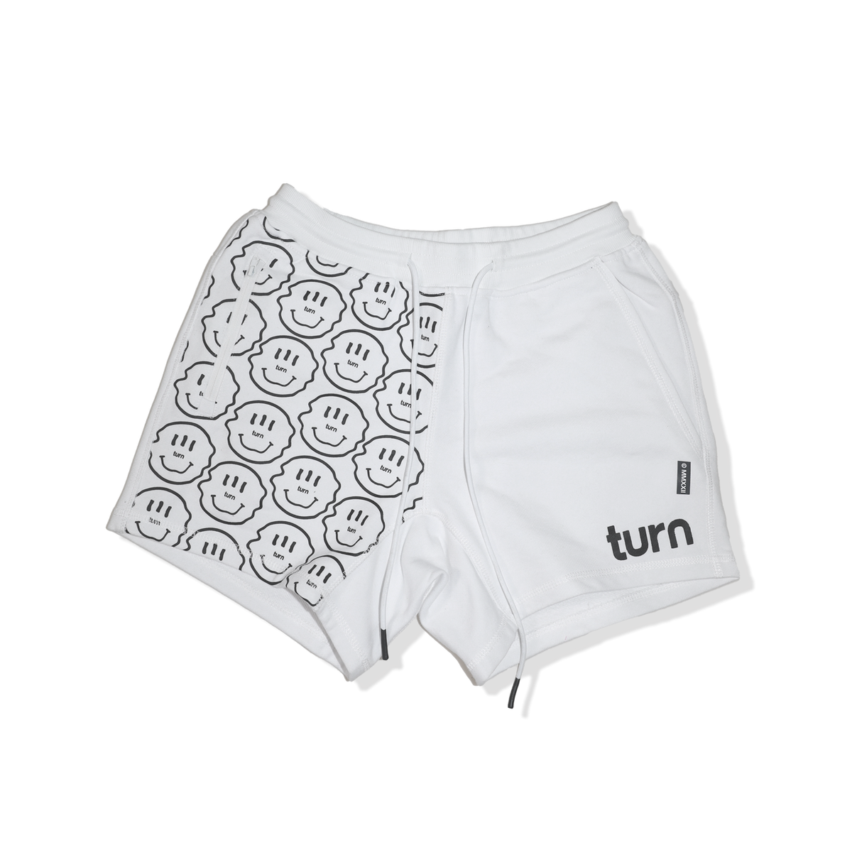50/50 smiley shorts