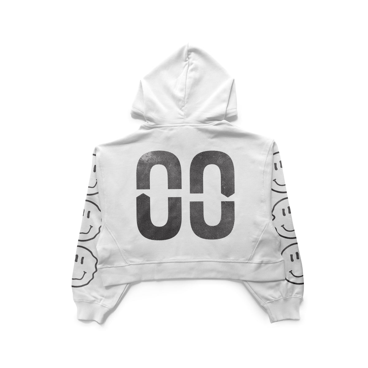 tune out crop hoodie