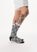 logo pattern socks