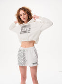 tune out crop hoodie